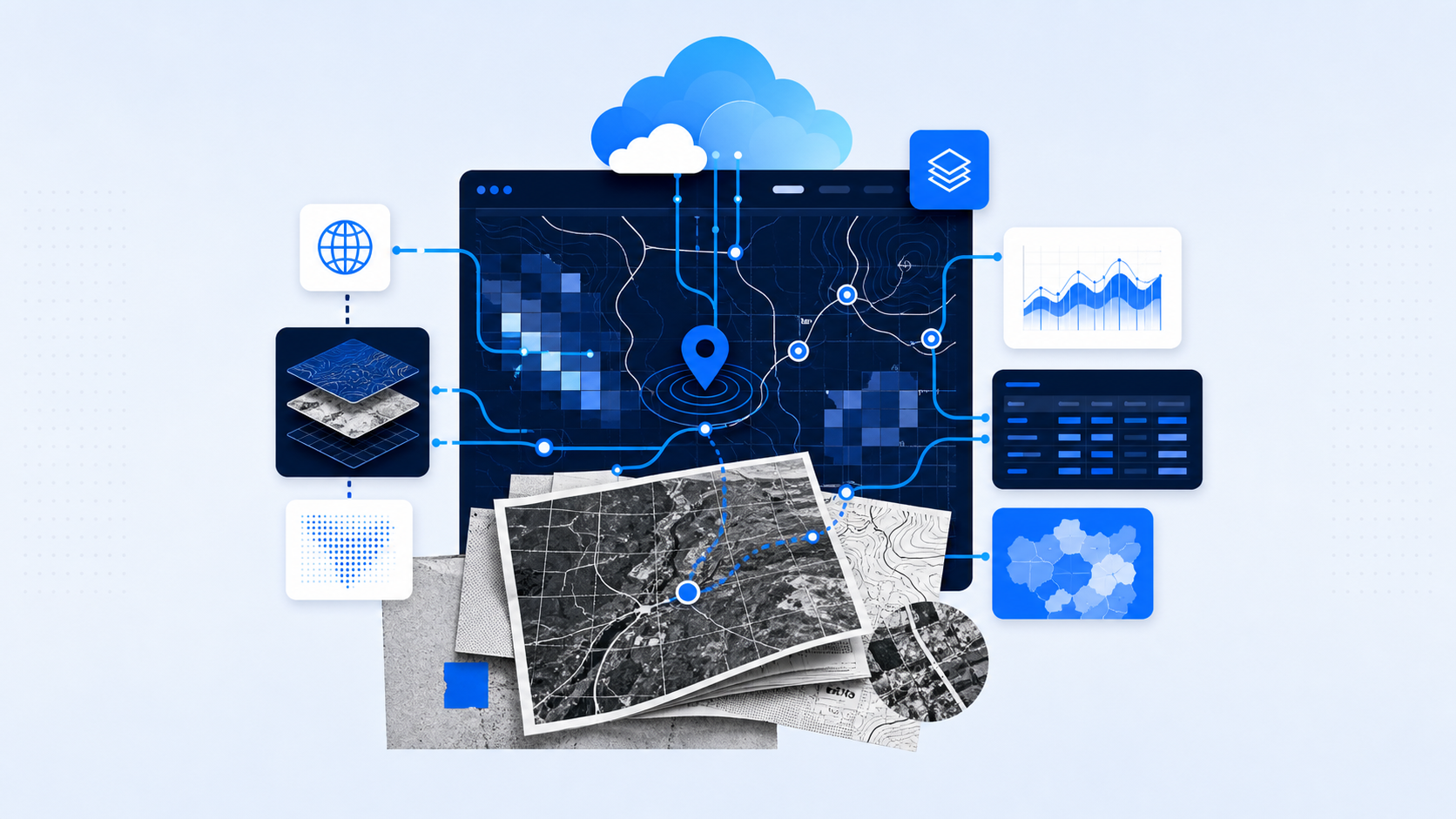 Does PortalJS Cloud support geospatial visualizations?