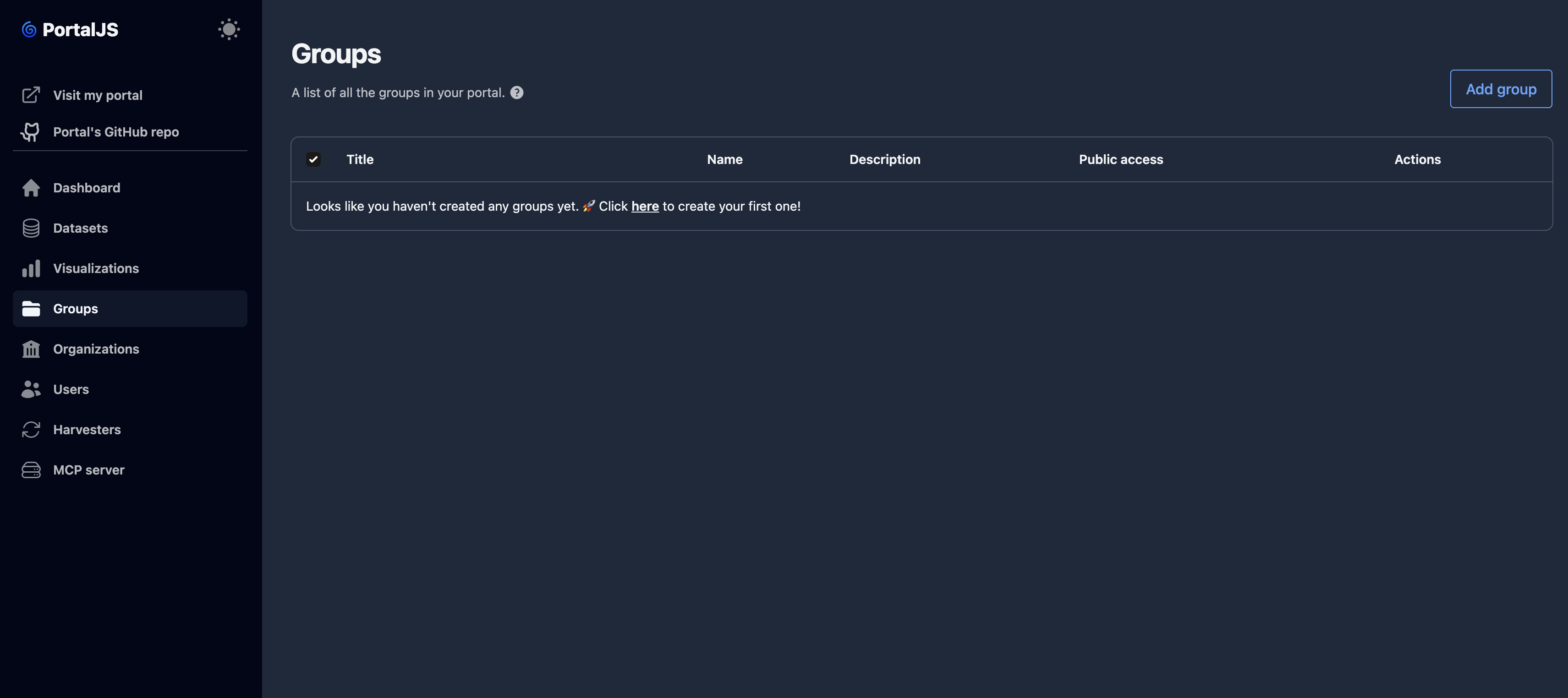 placeholder: groups list